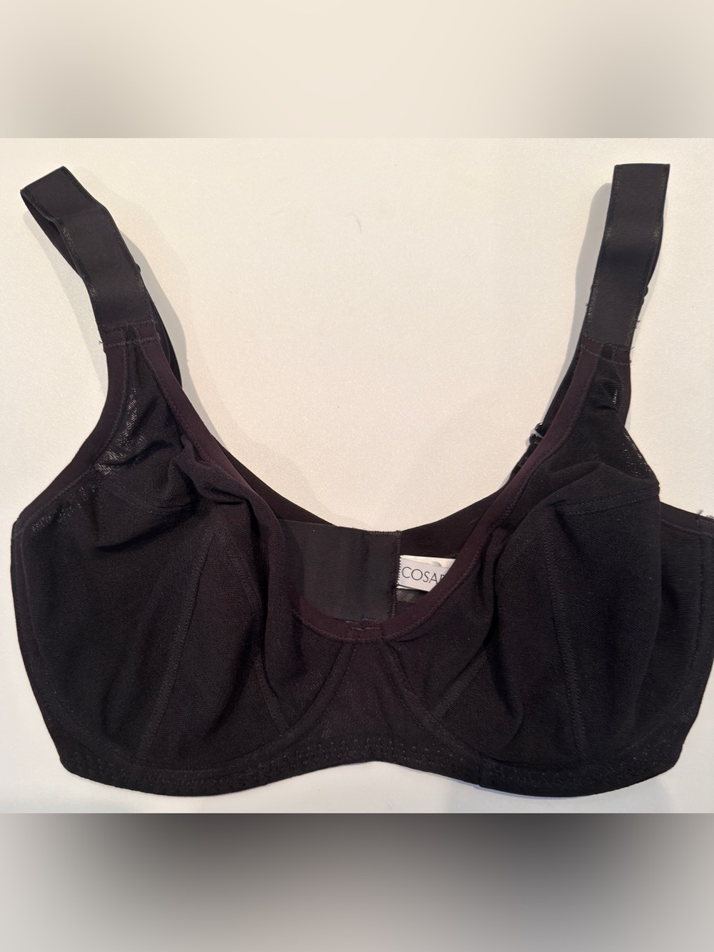 Cosabella Soirée Confidence Side Support Sheer Underwire Bra Black 34F
